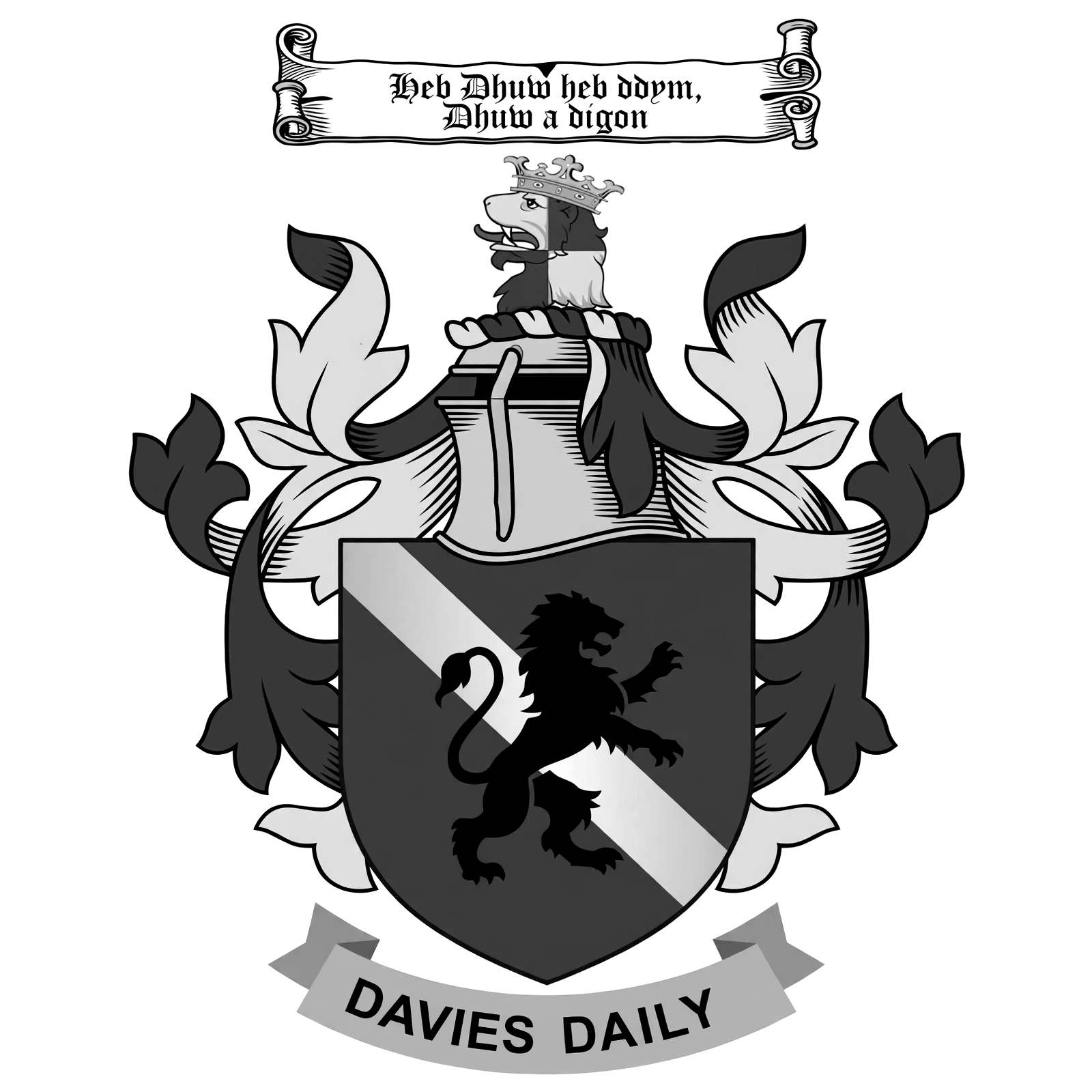 The Davies crest — Davies Daily logo